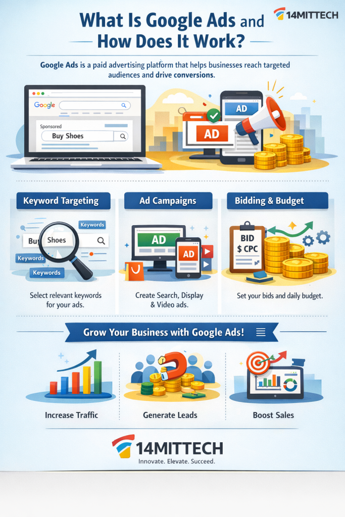 what is google ads and how does it work showing paid advertising and campaign strategy